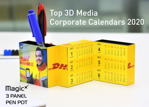 Top Corporate Calendar Designs with 3D Media - 2020