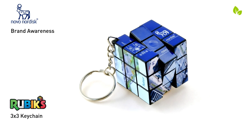 Novo Nordisk - Rubik's keychain